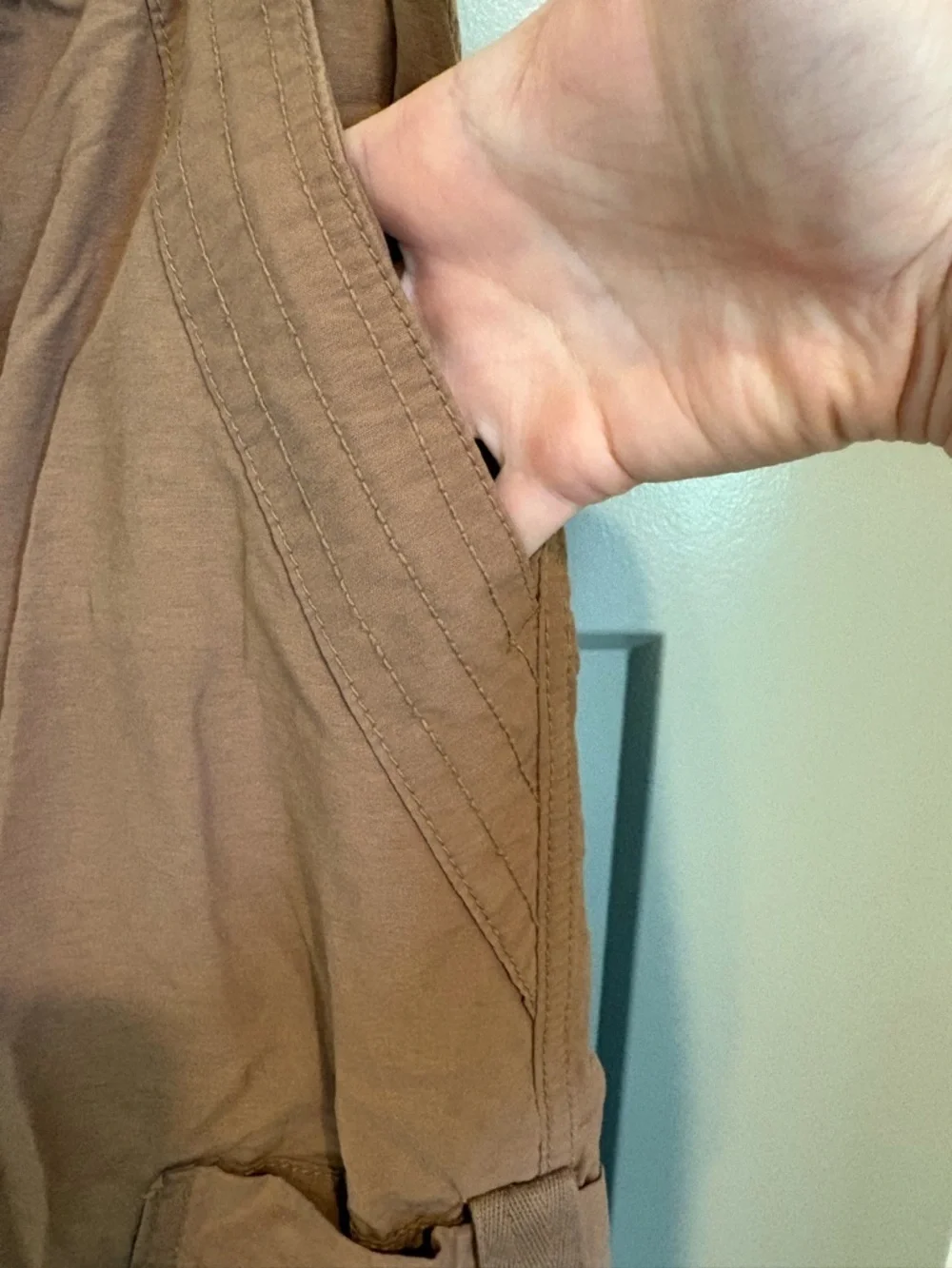 Aeropostale womens Cargo Drawstring Pants - Brown - Picture 3 of 7